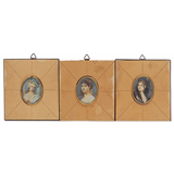 3 miniatuur portretten, buitenmaat is 11x9,5 cm – kavel bij Veilinghuis Derksen