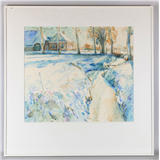 Flip Gaasendam – Gaasendam, Flip (Groningen, 1957) "Noorddijk", gesigneerd voluit linksonder en 1987, aquarel/papier, h 45 x b 52 cm – kavel bij Veilinghuis Omnia