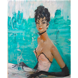 Jean Gabriel Domergue – Dame au Bargesigneerd Jean Gabriel Domergue linksonderolieverf op paneel81 x 65 cm – kavel bij Van Spengen