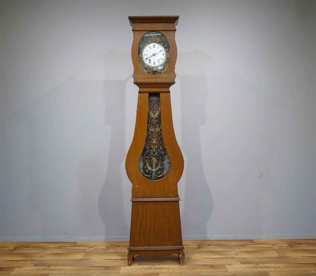 oppervlakkig meest doorgaan Franse comtoise klok met latoenkoperen - auctions & price archive