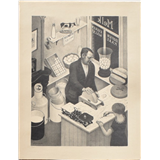 Ger Gerrits – Melkwinkel van Walst 1928litho66 x 50 cm, 54 x 39,5 cmges – kavel bij Zuydwal Veilingen