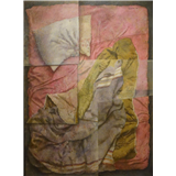 Kenne Gregoire – Het bed 1980acryl op doek165 x 125 cmges.Herk – kavel bij Zuydwal Veilingen