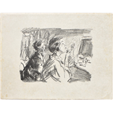 Isaac Israëls – In de kleedkamer van Scala Den Haaglitho50 x 65 cm, afb – kavel bij Zuydwal Veilingen